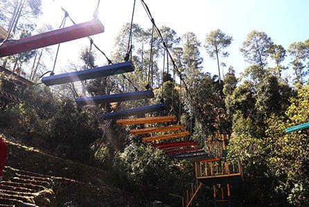 Bridge Crossing activity at Vama Homestead